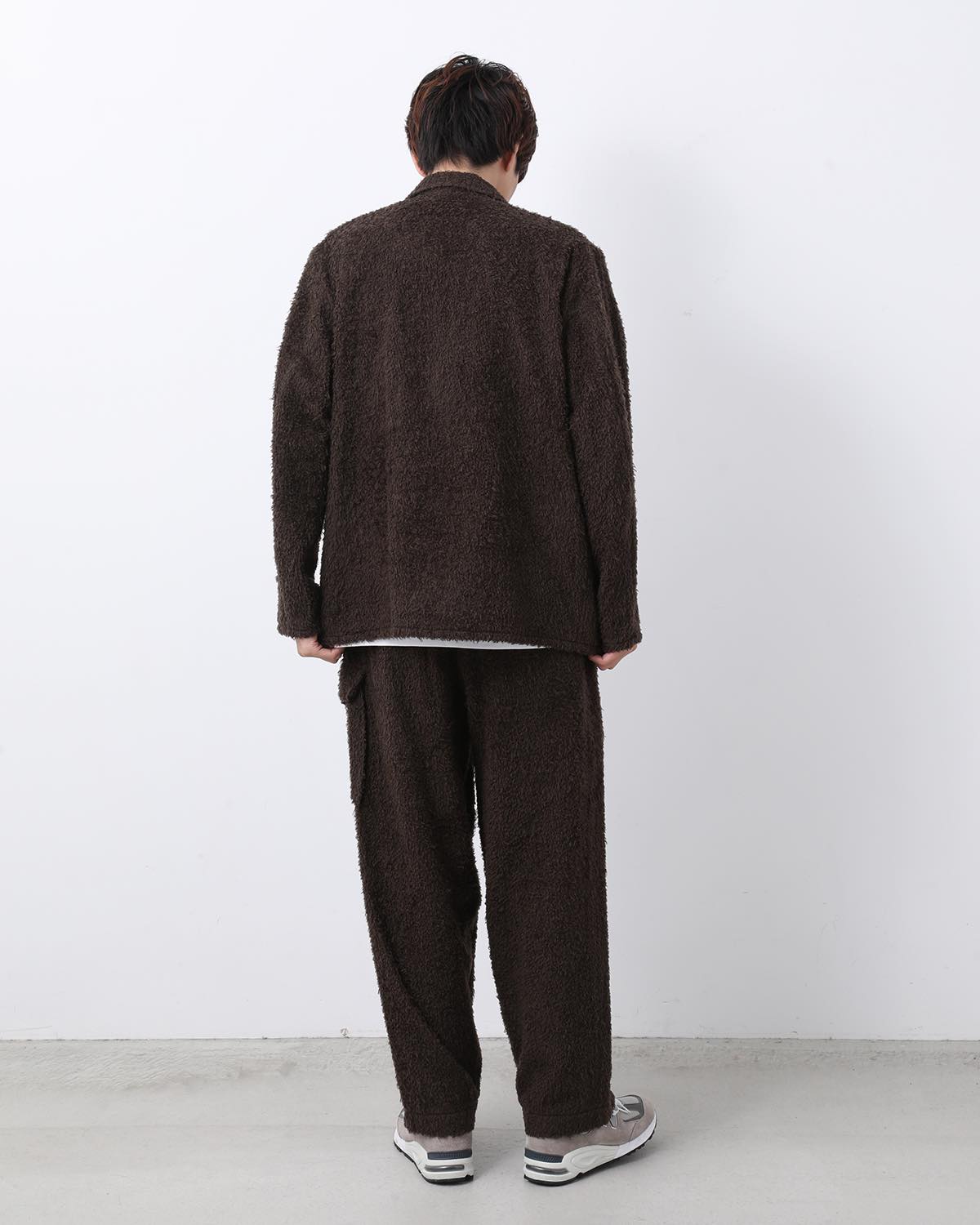 BRUSHED WOOL SIDE SEAMLESS 4P PANTS