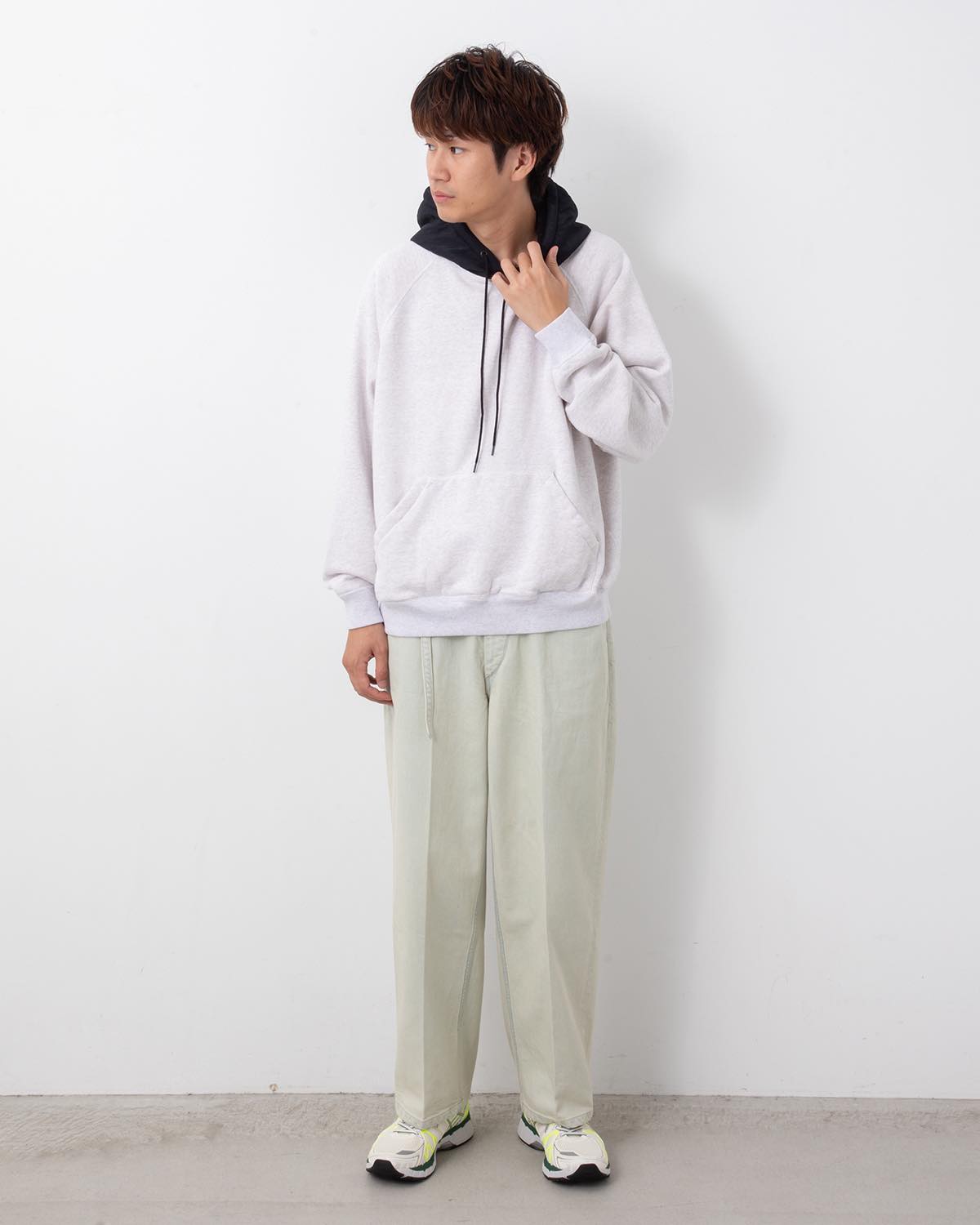 12.9OZ DENIM NARROW BELTED PANTS