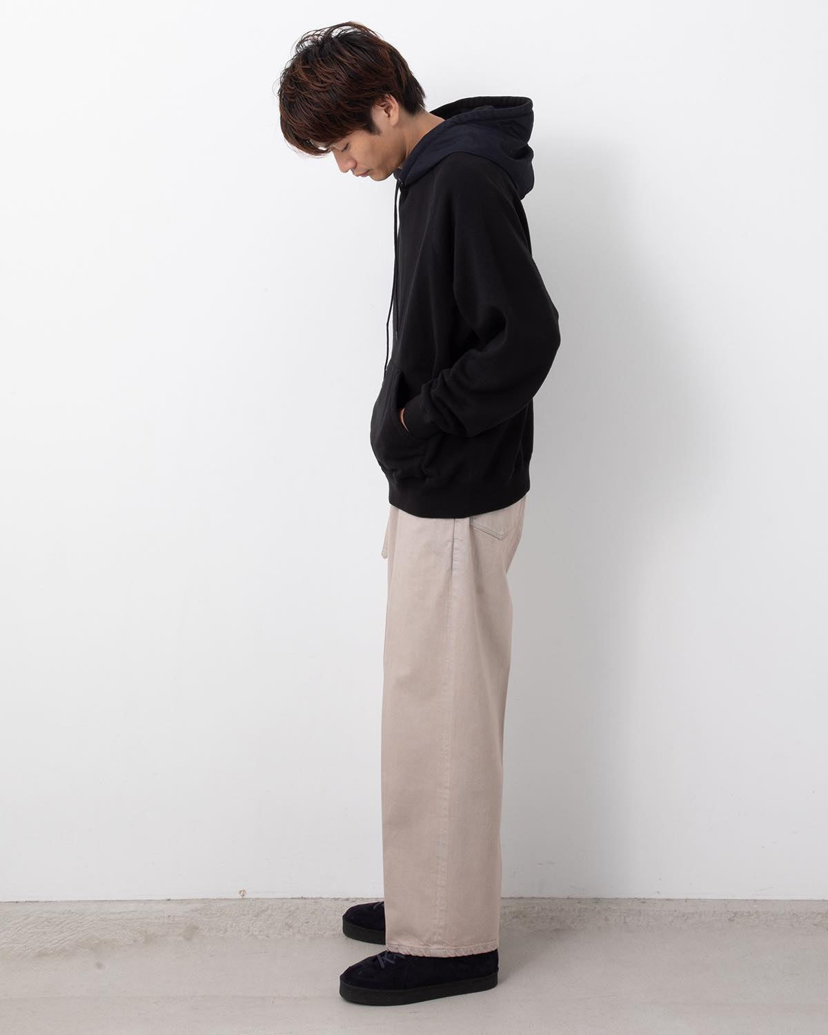 12.9OZ DENIM NARROW BELTED PANTS