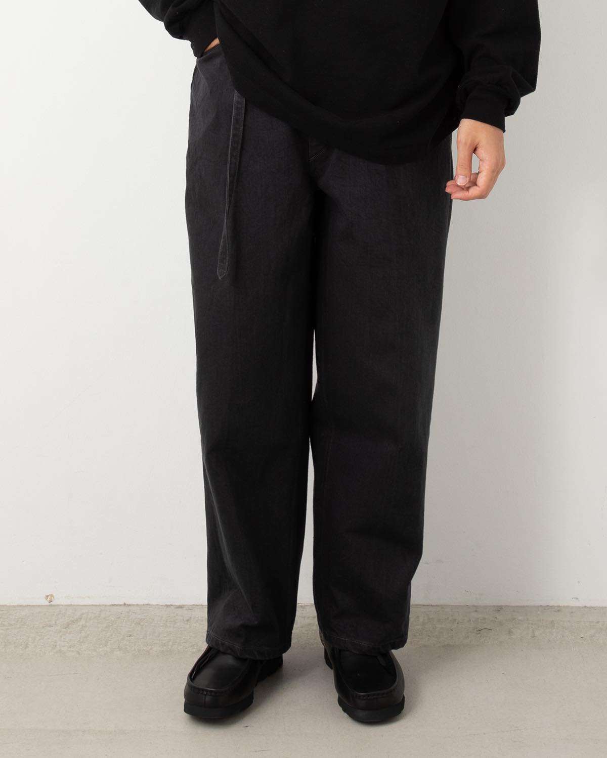 12.9OZ DENIM NARROW BELTED DENIM