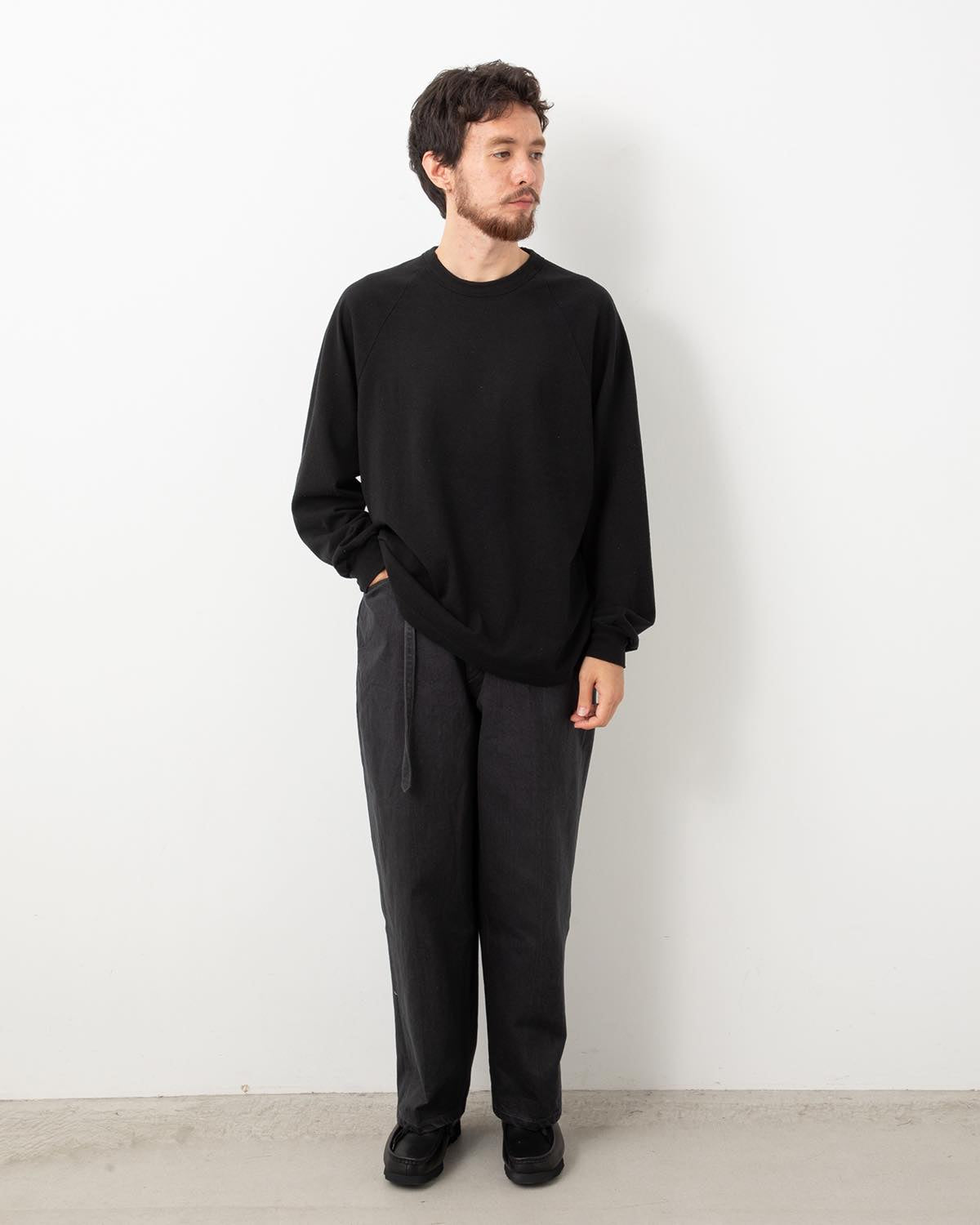 12.9OZ DENIM NARROW BELTED DENIM