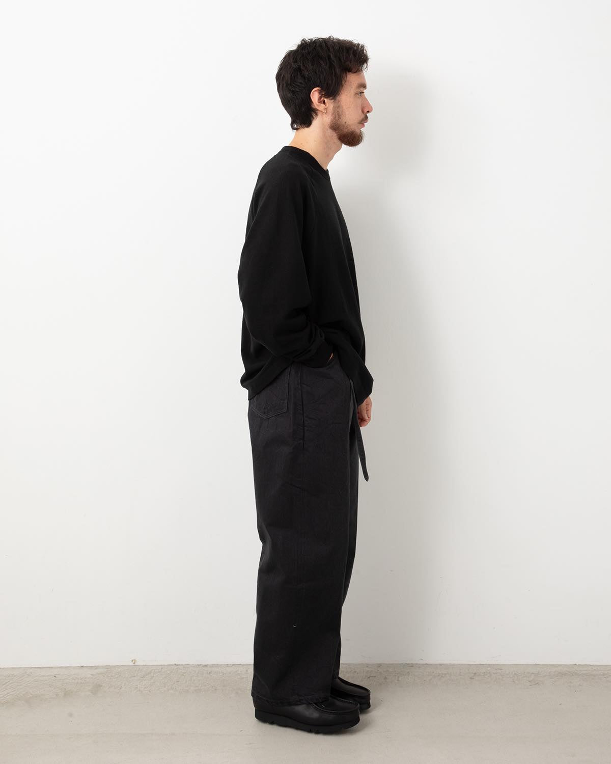 12.9OZ DENIM NARROW BELTED DENIM