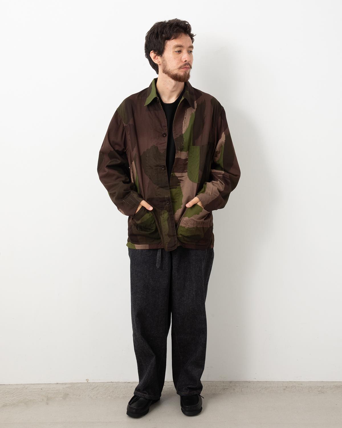 12.9OZ DENIM NARROW BELTED DENIM