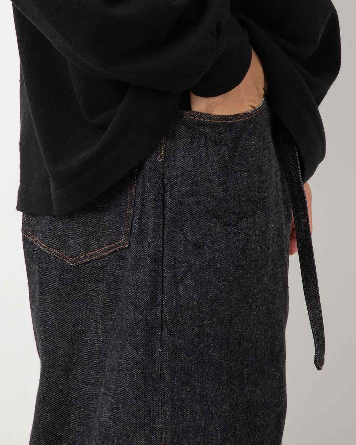 12.9OZ DENIM NARROW BELTED DENIM