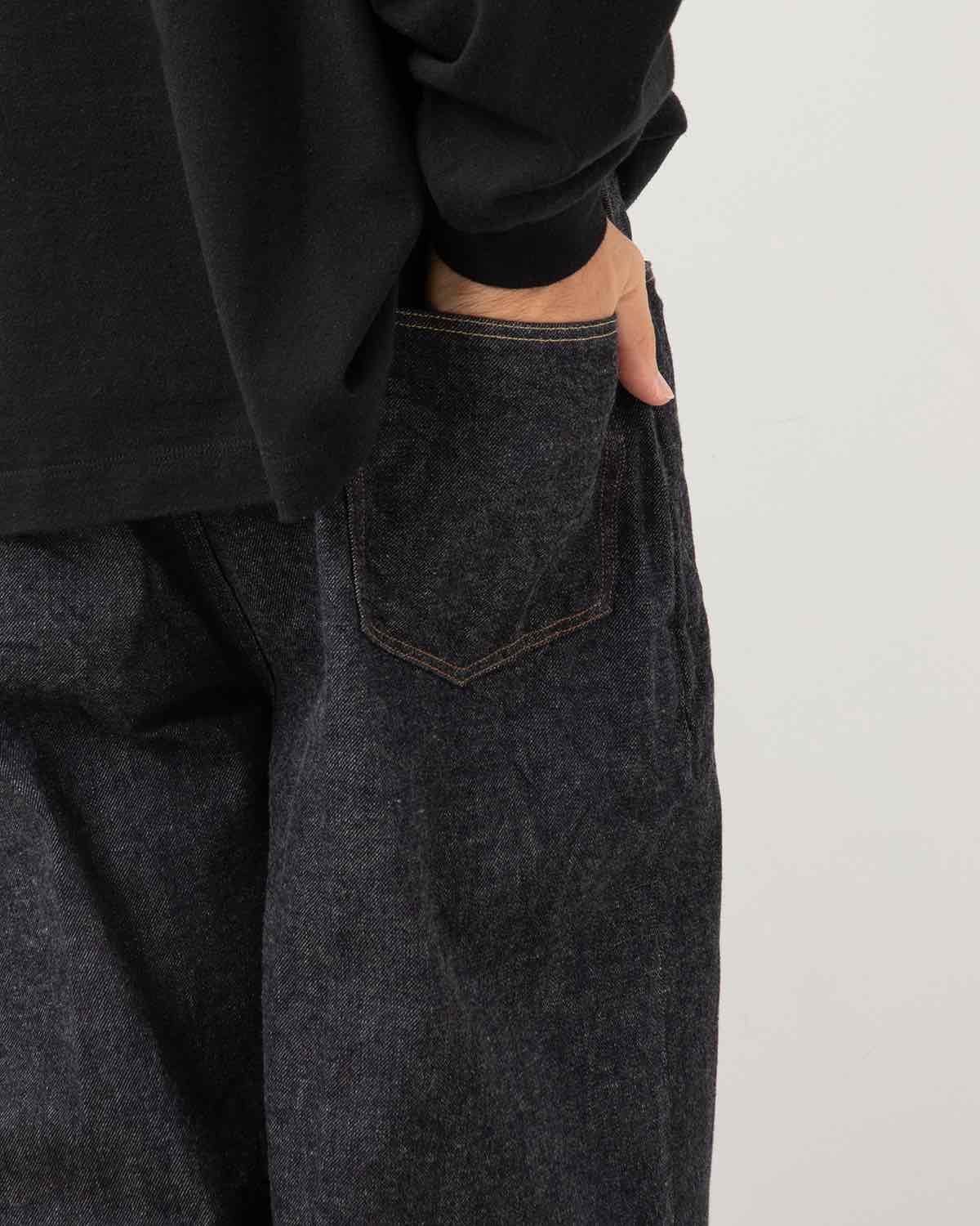 12.9OZ DENIM NARROW BELTED DENIM