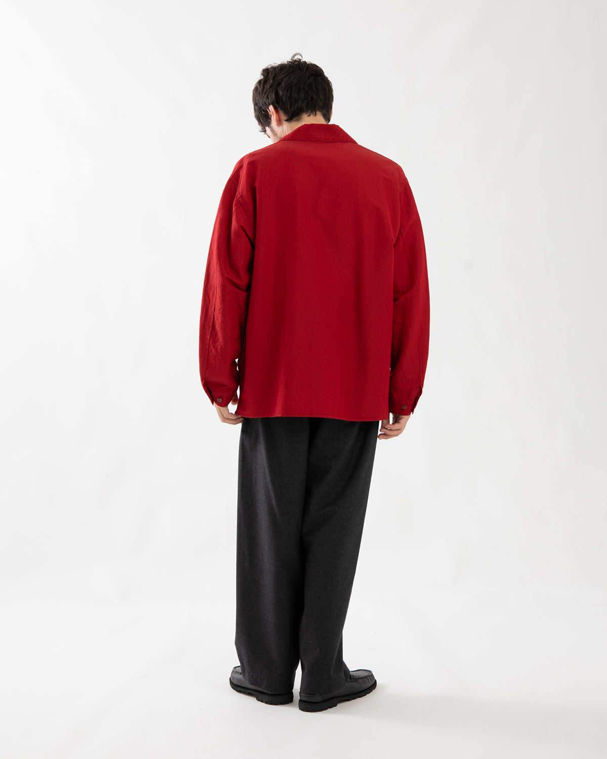 WOOL RAMIE MOHAIR SIDE SEAMLESS PANTS