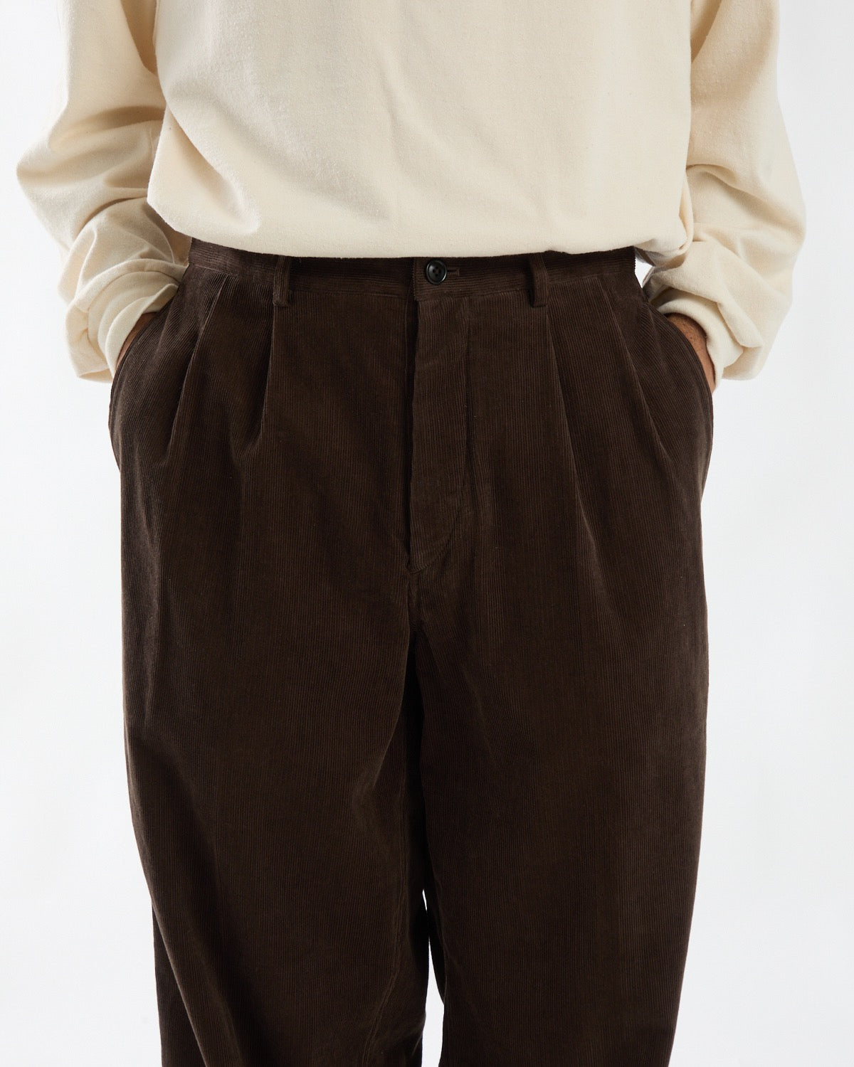 CORDUROY MILITARY TROUSERS
