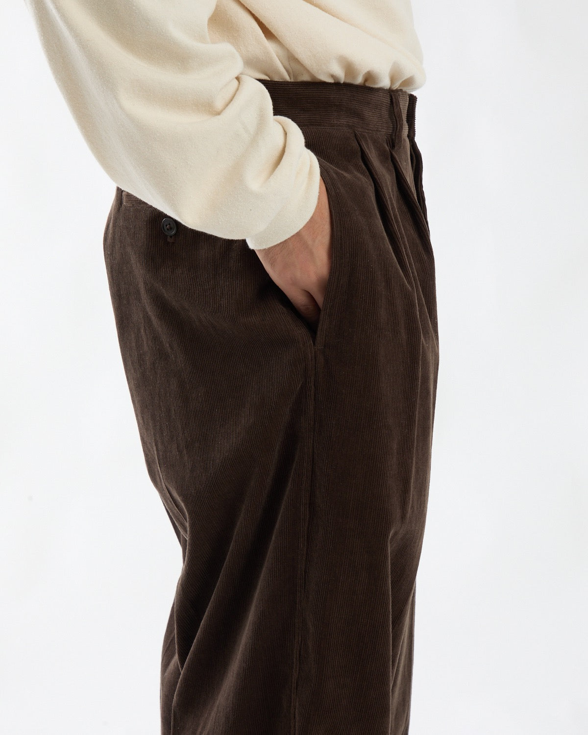 CORDUROY MILITARY TROUSERS