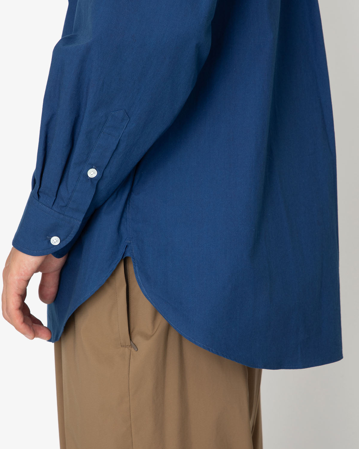 INDIGO SELVAGE BROAD SHIRT