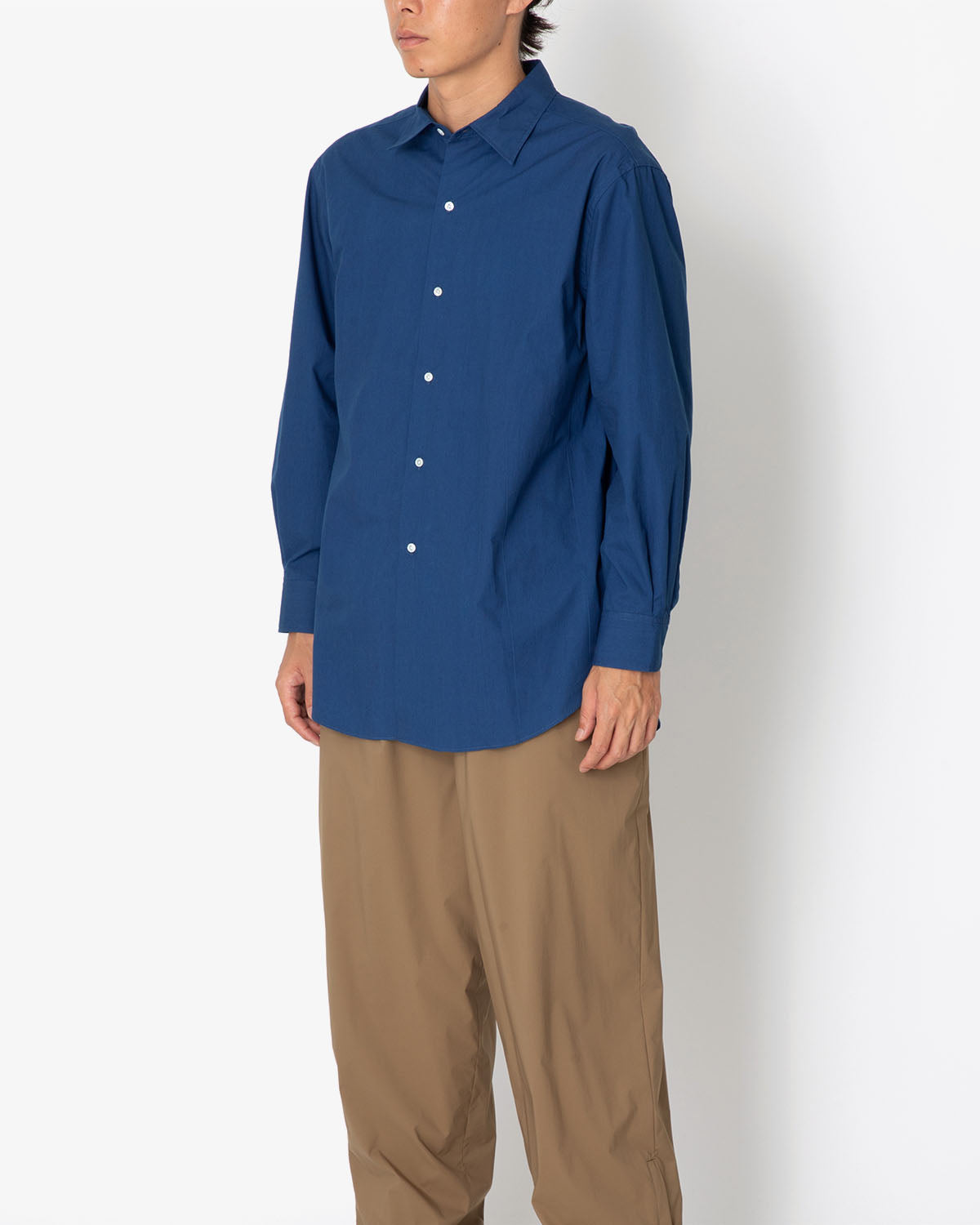 INDIGO SELVAGE BROAD SHIRT