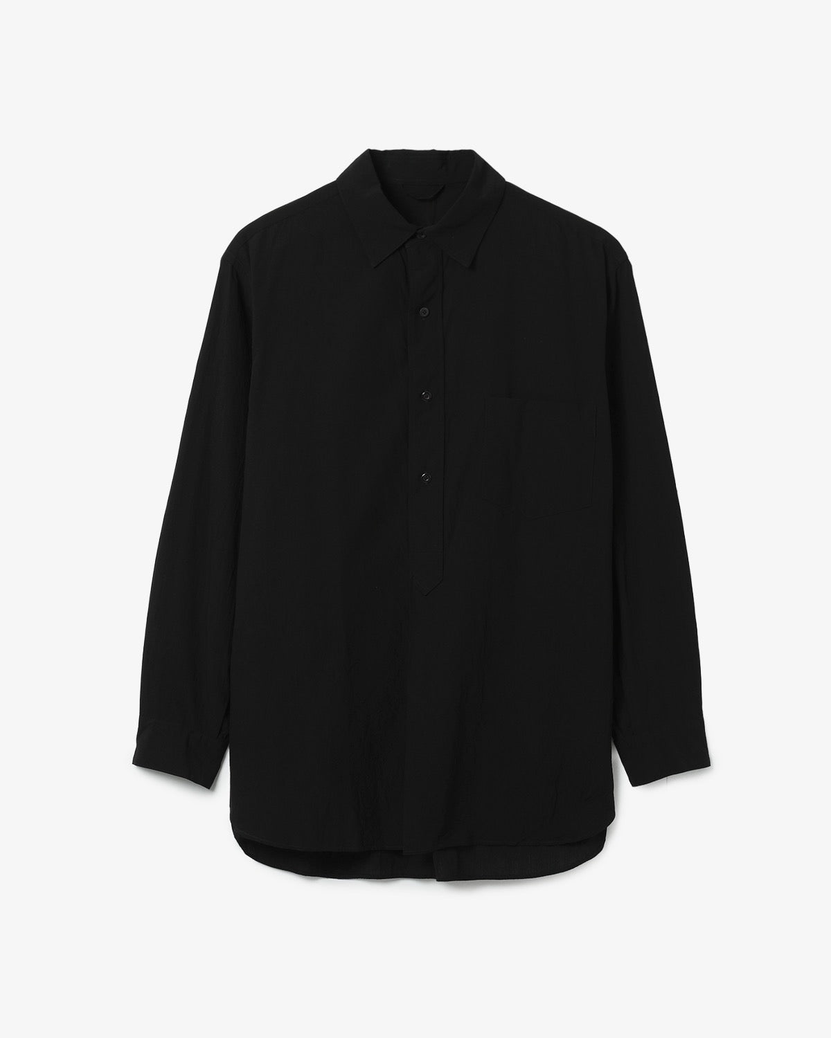 HARD TWIST CHAMBRAY GRANDPA SHIRT