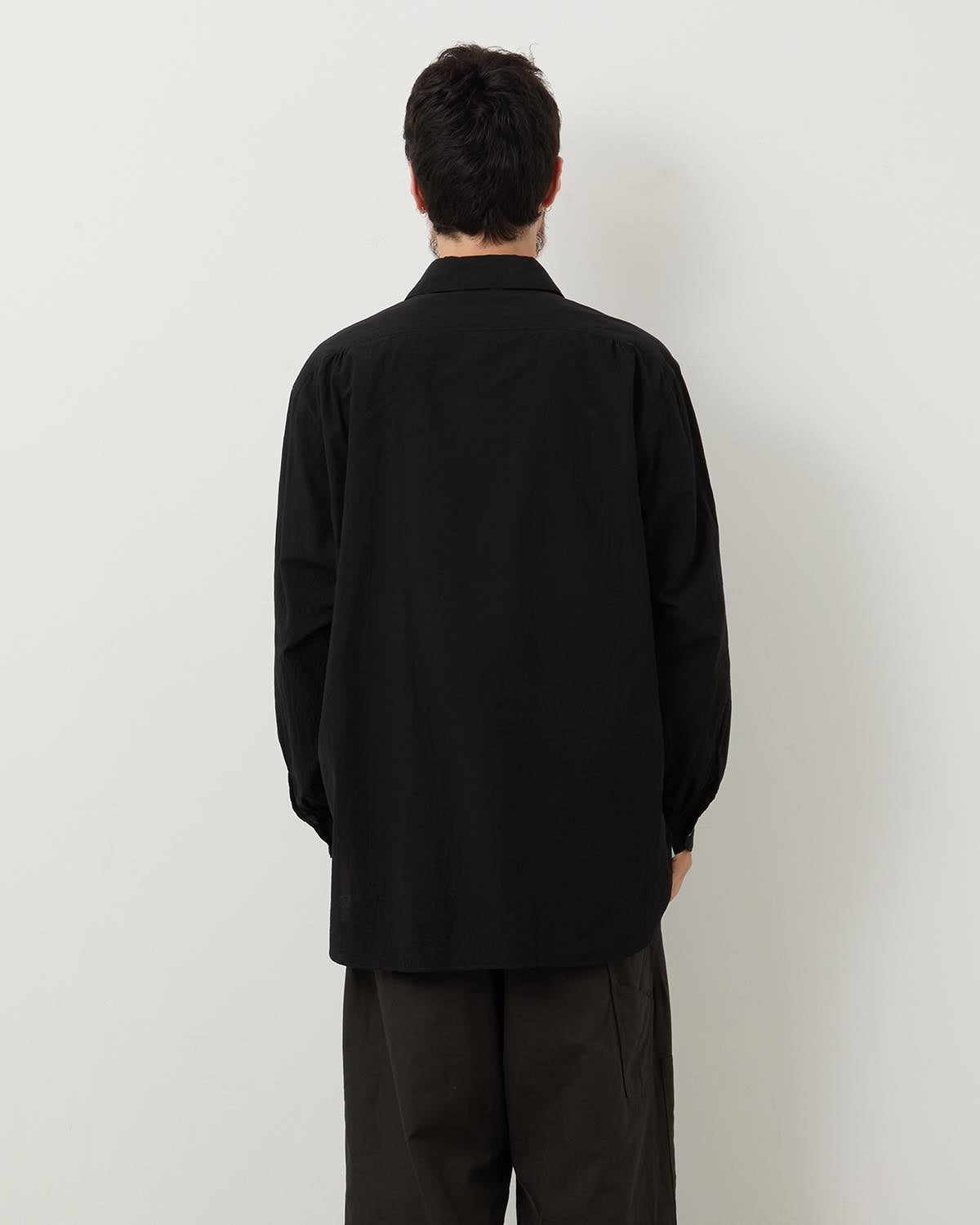 HARD TWIST CHAMBRAY GRANDPA SHIRT