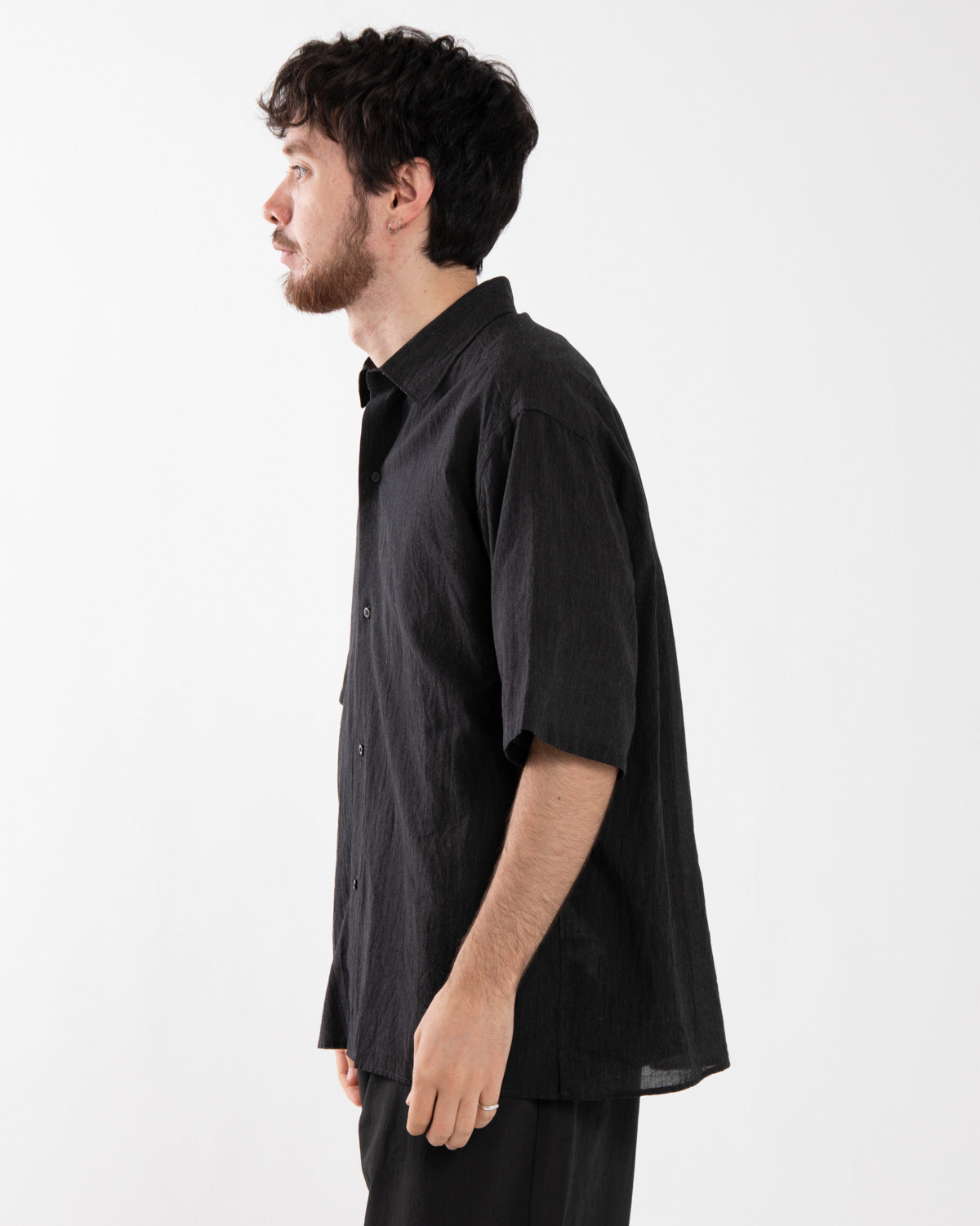 SILK-CO VOILE HALF-SLEEVE SHIRT