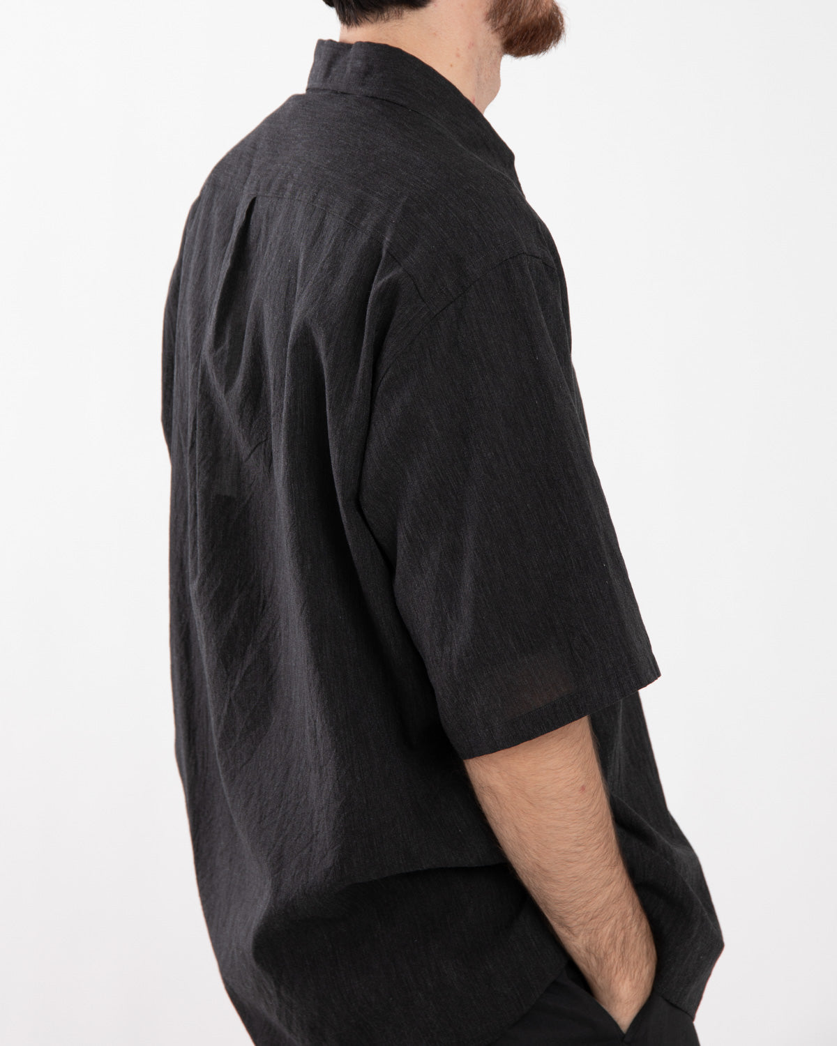 SILK-CO VOILE HALF-SLEEVE SHIRT