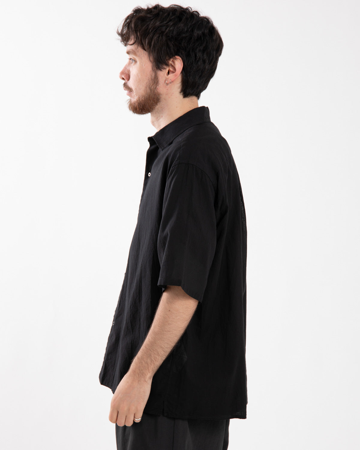 SILK-CO VOILE HALF-SLEEVE SHIRT