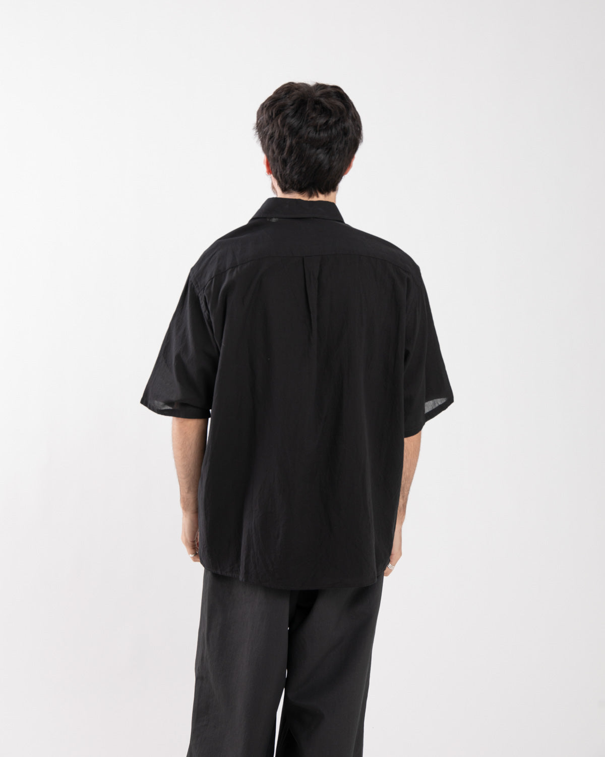 SILK-CO VOILE HALF-SLEEVE SHIRT