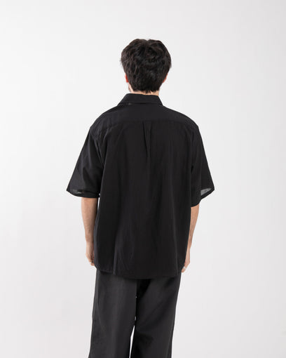 SILK-CO VOILE HALF-SLEEVE SHIRT