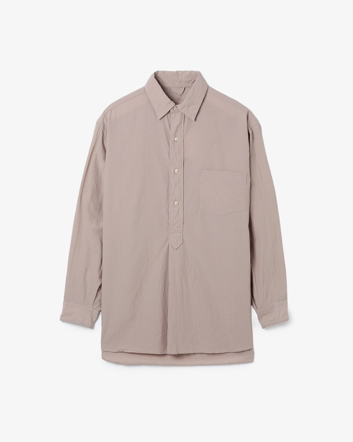 HARD TWIST CHAMBRAY GRANDPA SHIRT
