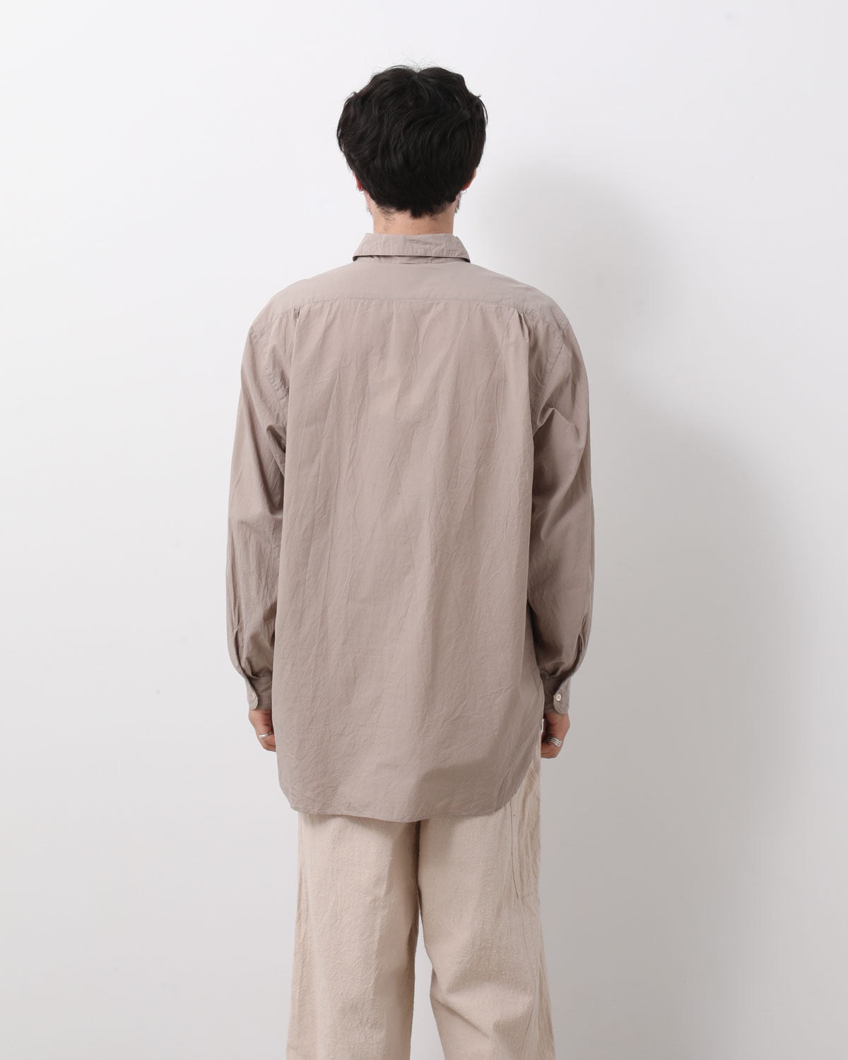 HARD TWIST CHAMBRAY GRANDPA SHIRT