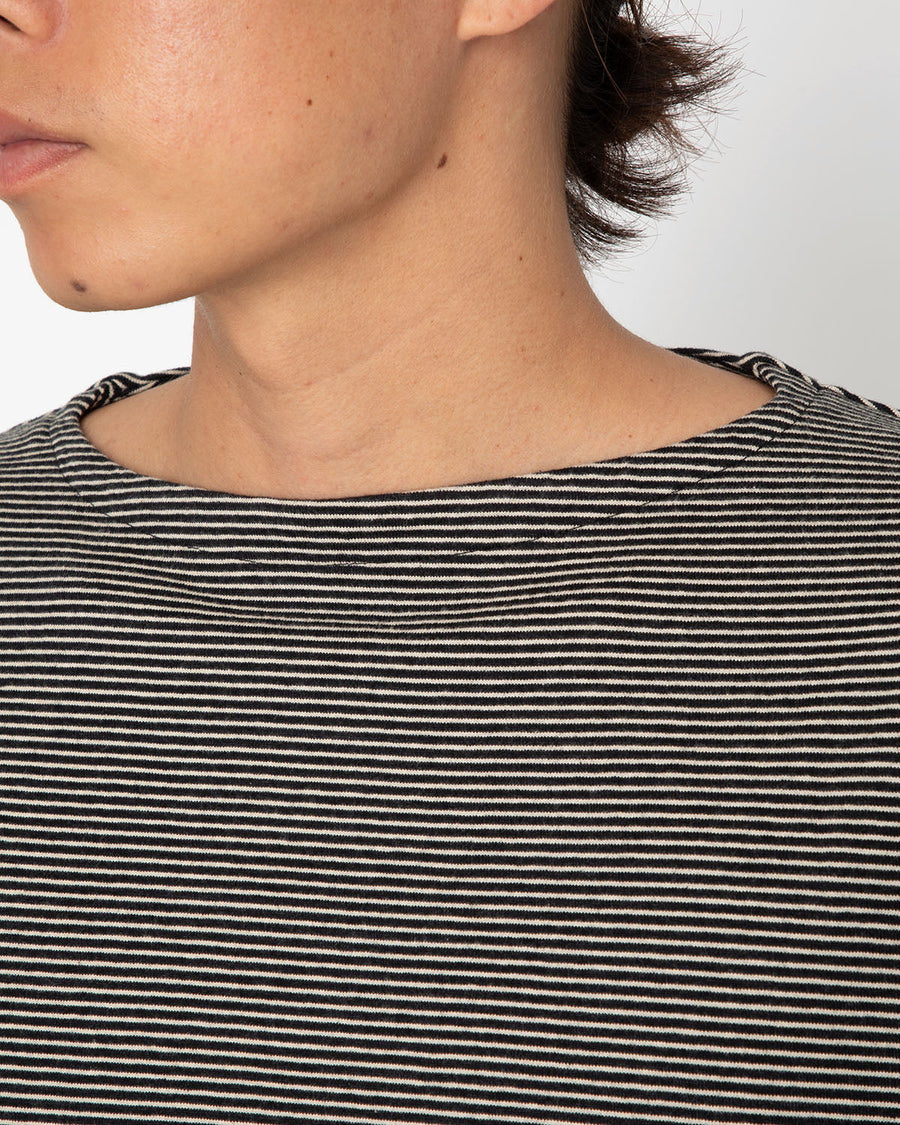 C/NAPP BORDER BOAT-NECK TEE