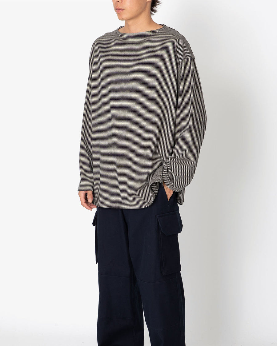 C/NAPP BORDER BOAT-NECK TEE