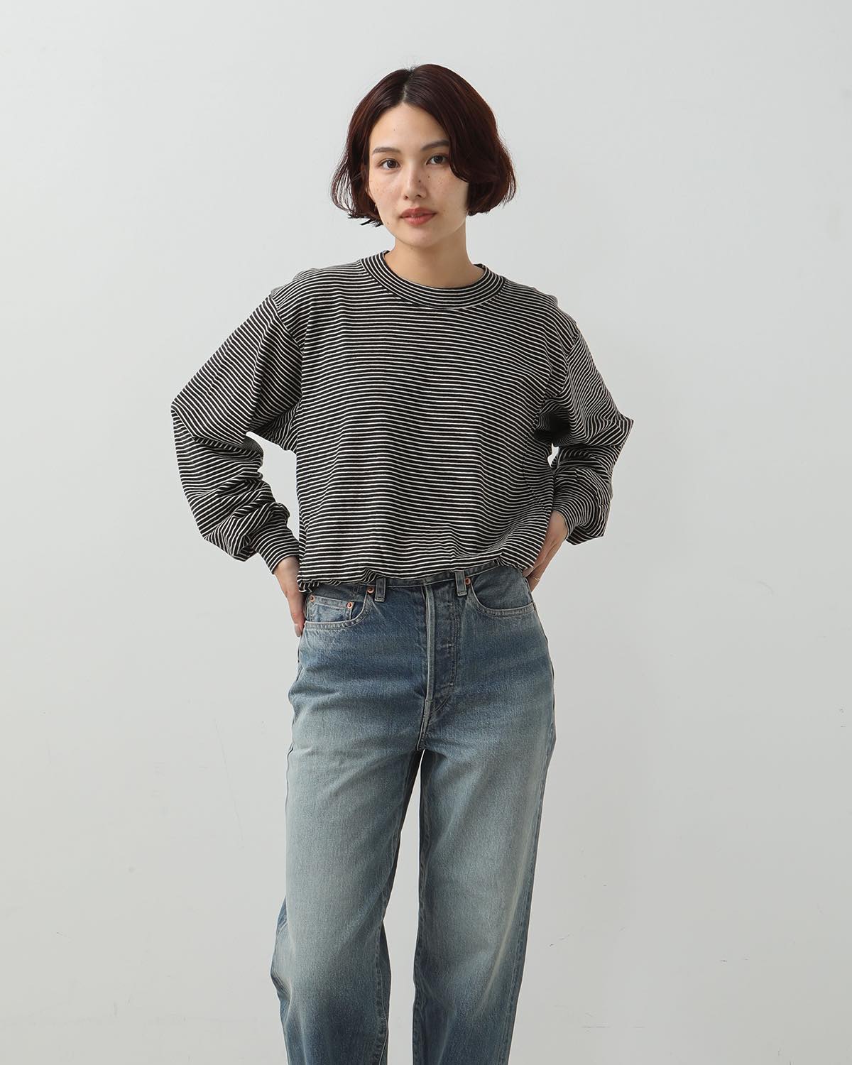 C/NAPP BORDER CREW NECK P/O