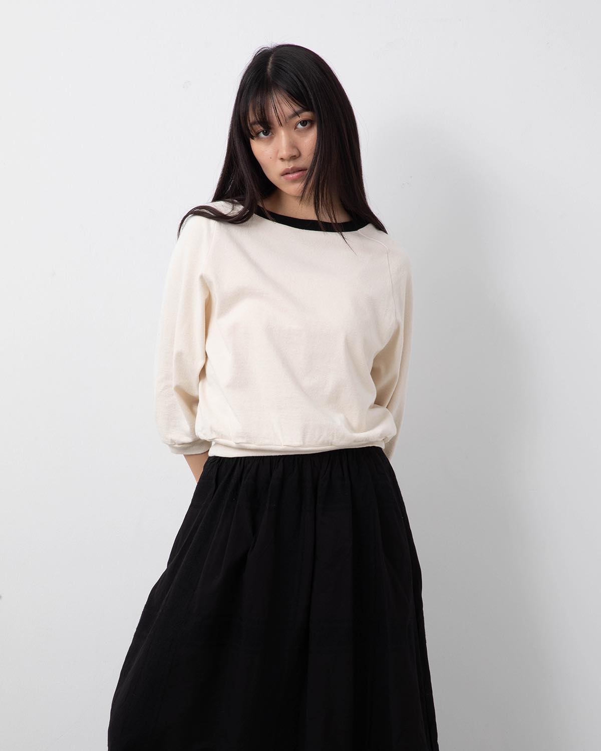 CO/SILK NEP SPLIT SLEEVE P/O