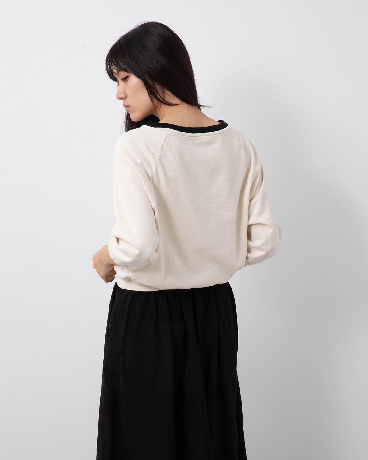 CO/SILK NEP SPLIT SLEEVE P/O