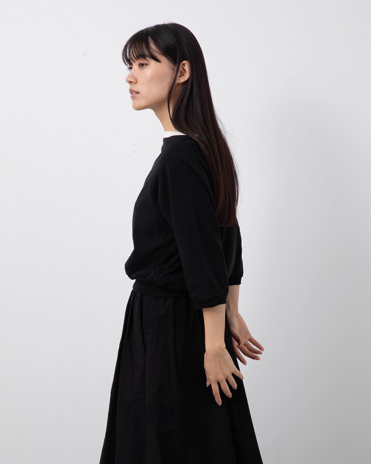 CO/SILK NEP SPLIT SLEEVE P/O