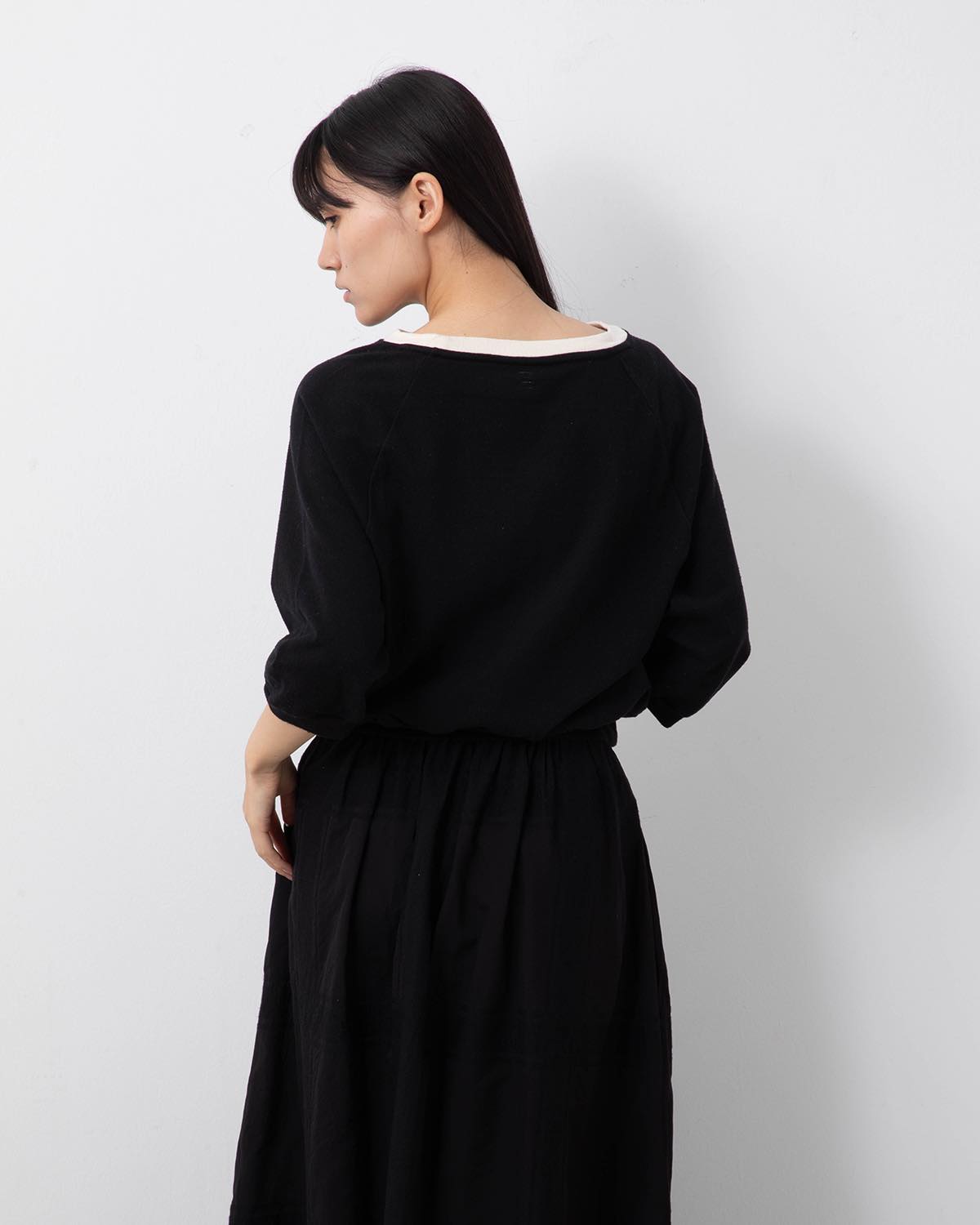 CO/SILK NEP SPLIT SLEEVE P/O