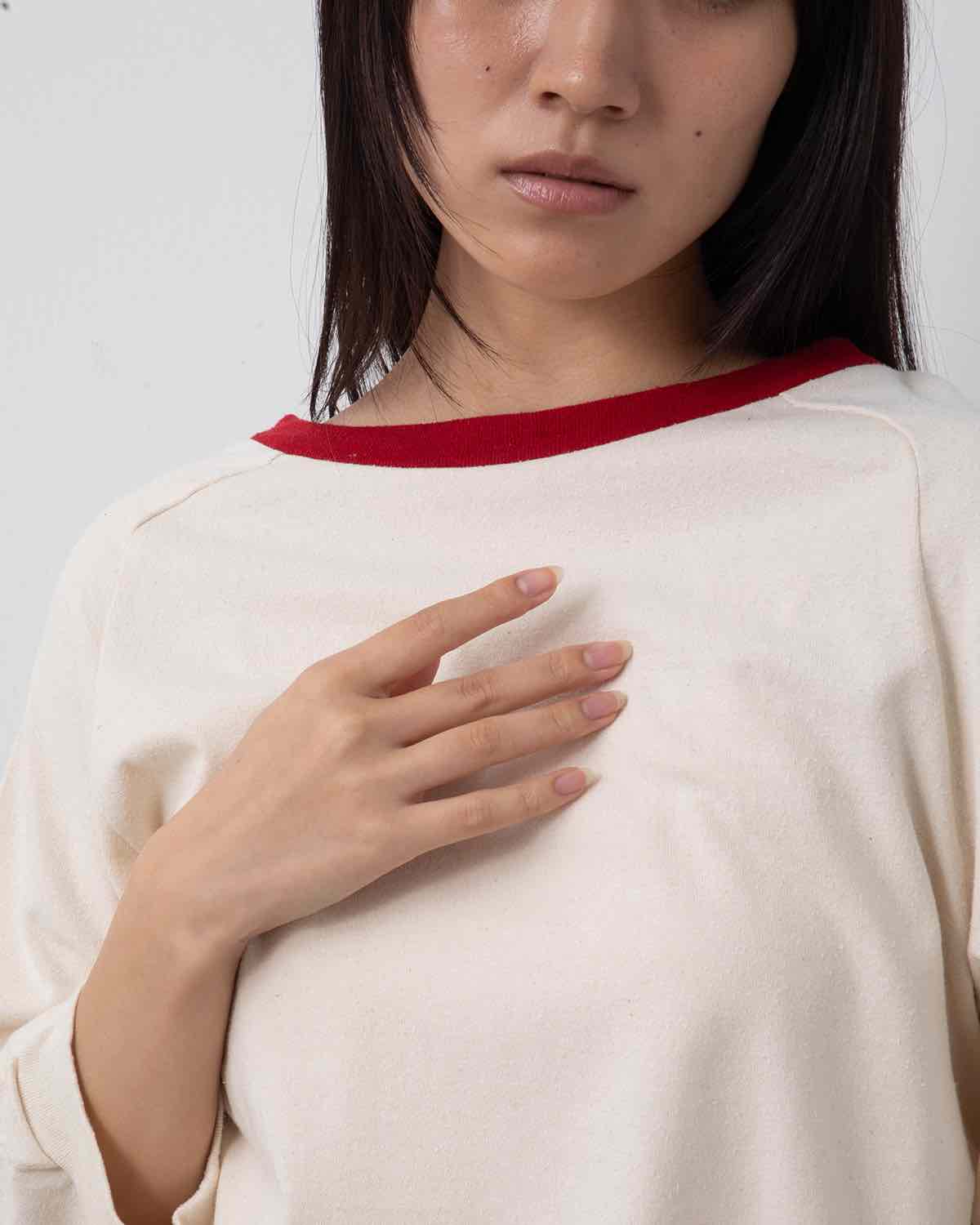 CO/SILK NEP SPLIT SLEEVE P/O