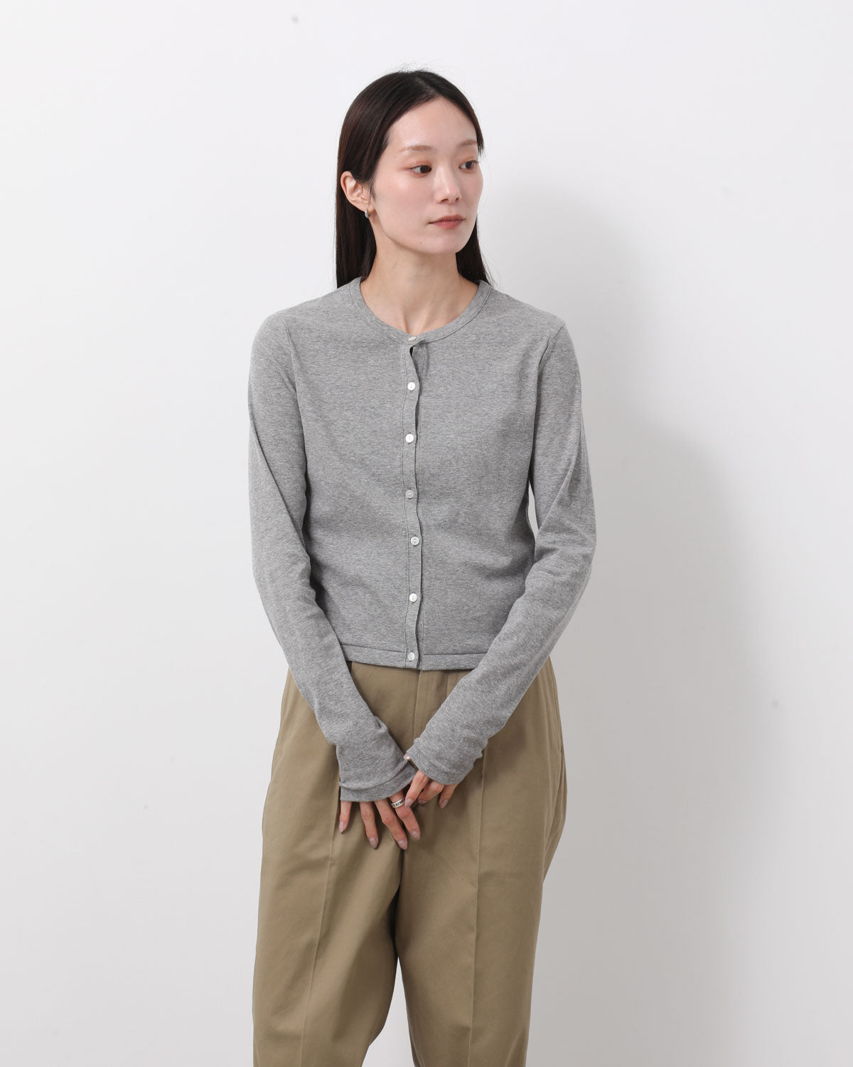 HARD TWIST RIB CARDIGAN