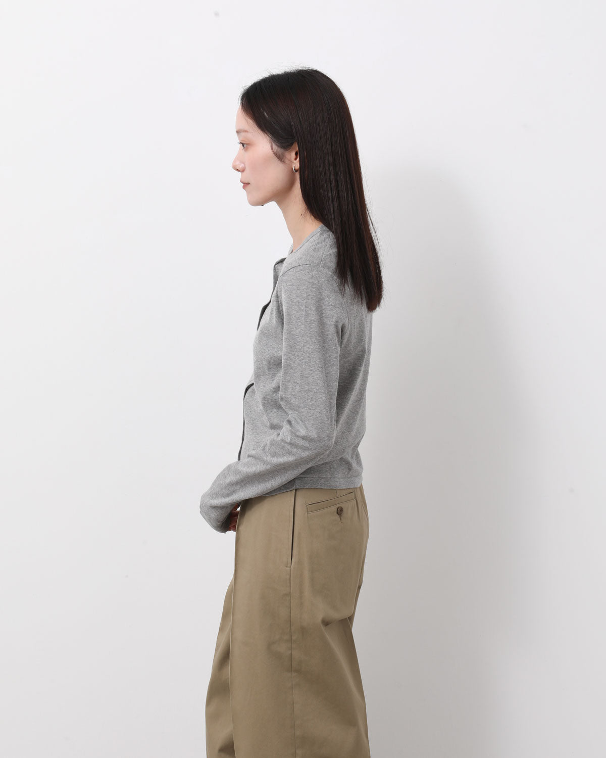 HARD TWIST RIB CARDIGAN