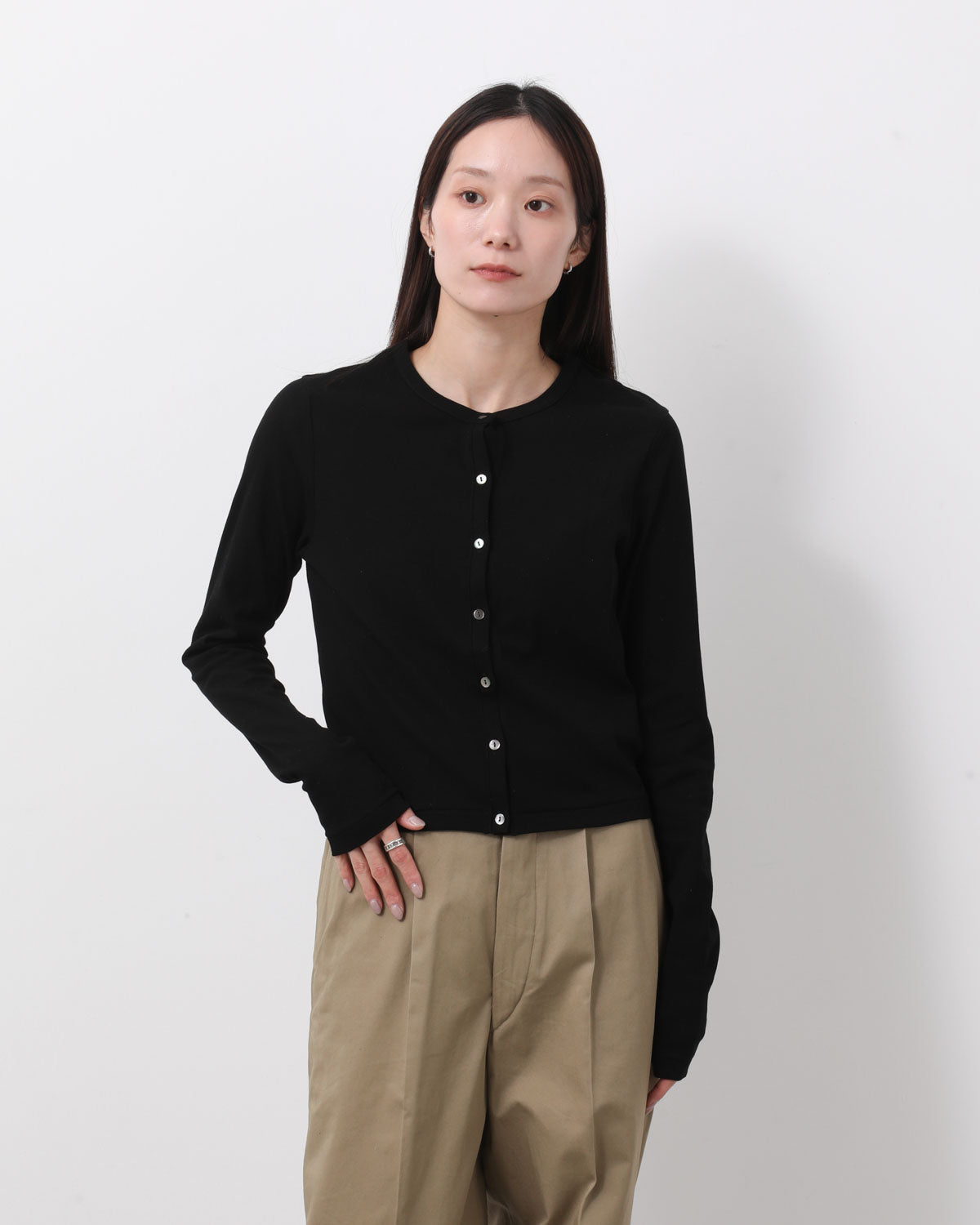 HARD TWIST RIB CARDIGAN