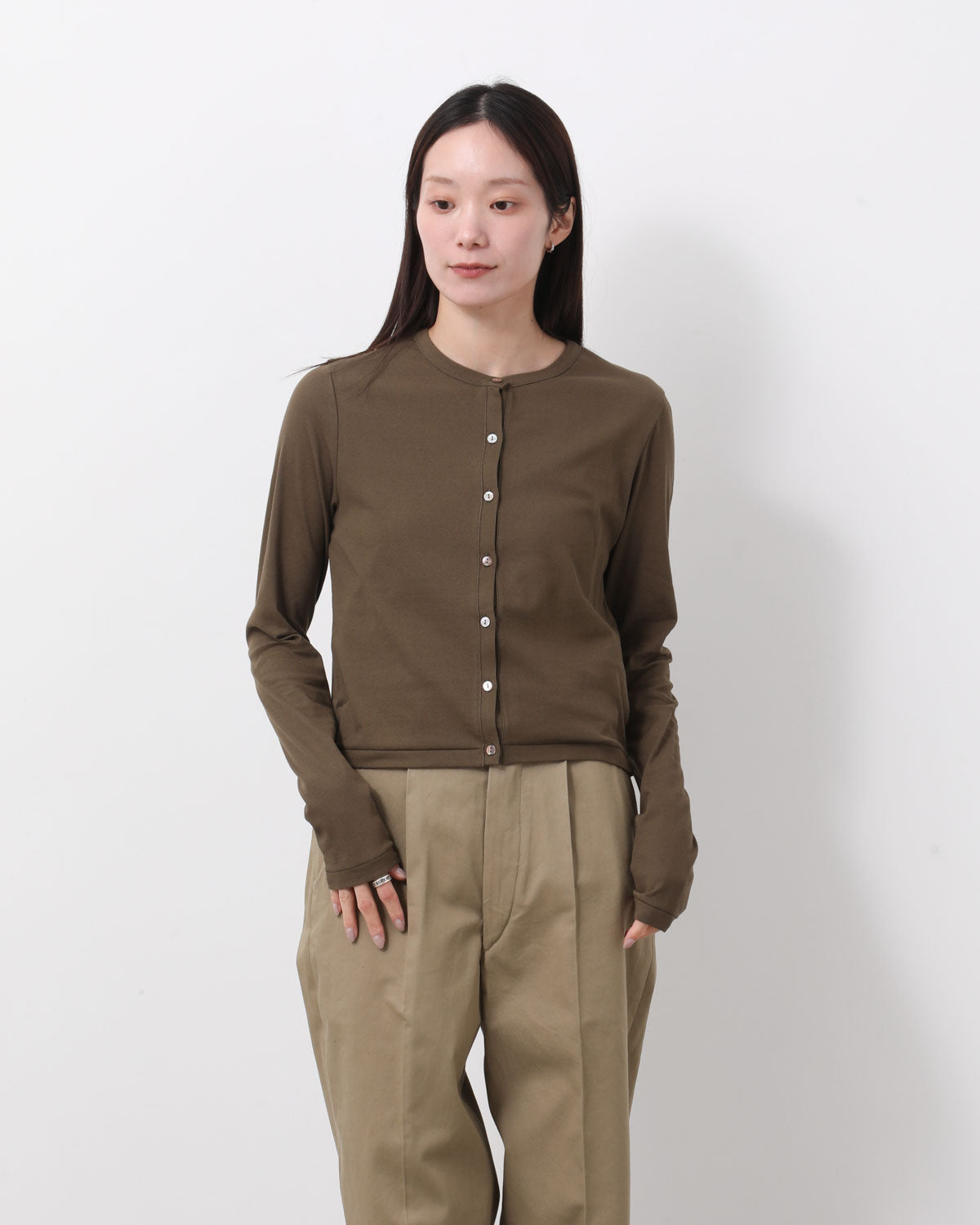 HARD TWIST RIB CARDIGAN