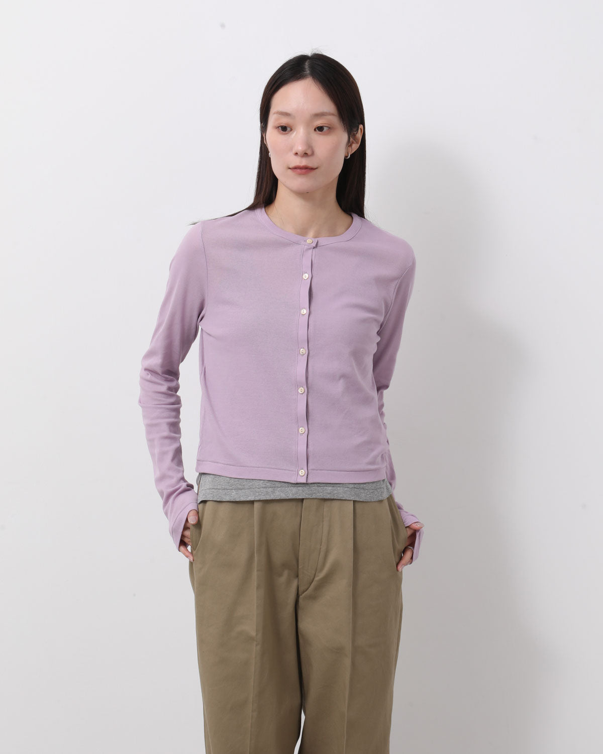 HARD TWIST RIB CARDIGAN