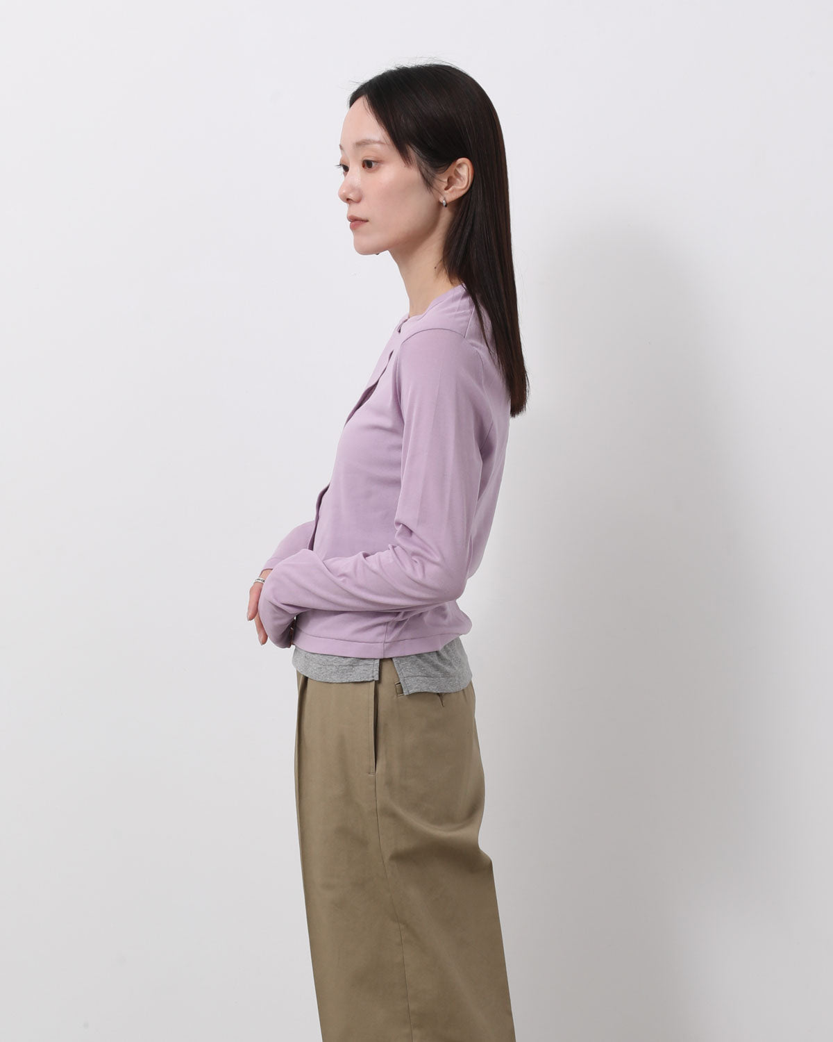 HARD TWIST RIB CARDIGAN