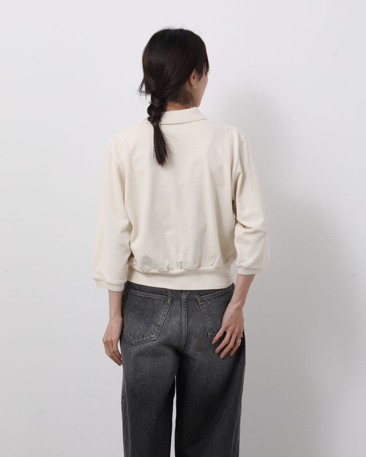 CO/SILK NEP SKIPPER CROPPED SLEEVE (WOMEN'S)