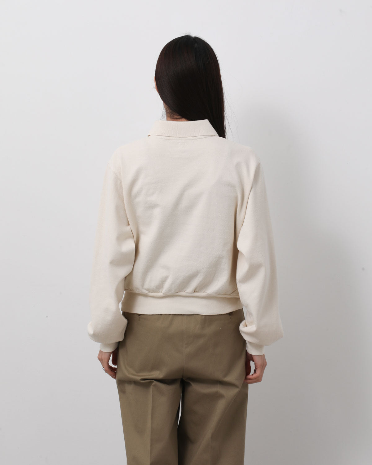 CO/SILK NEP HARF-ZIP P/O