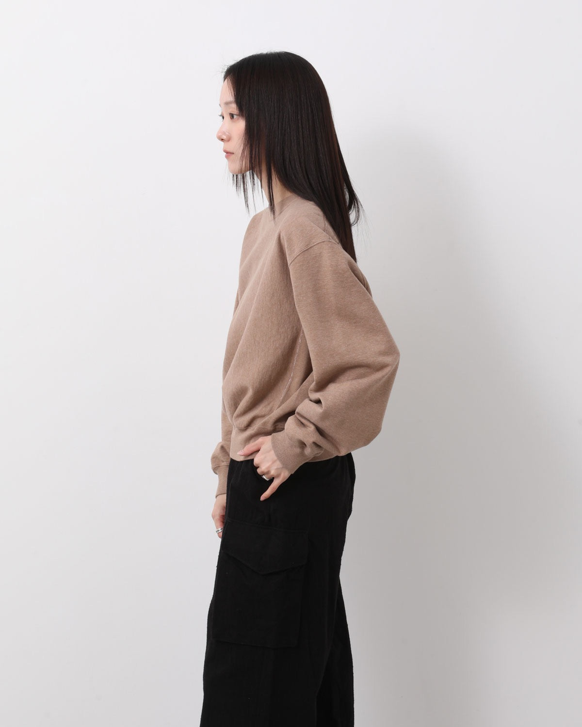 THIN-SWEAT CREW-NECK P/O (WOMEN'S)