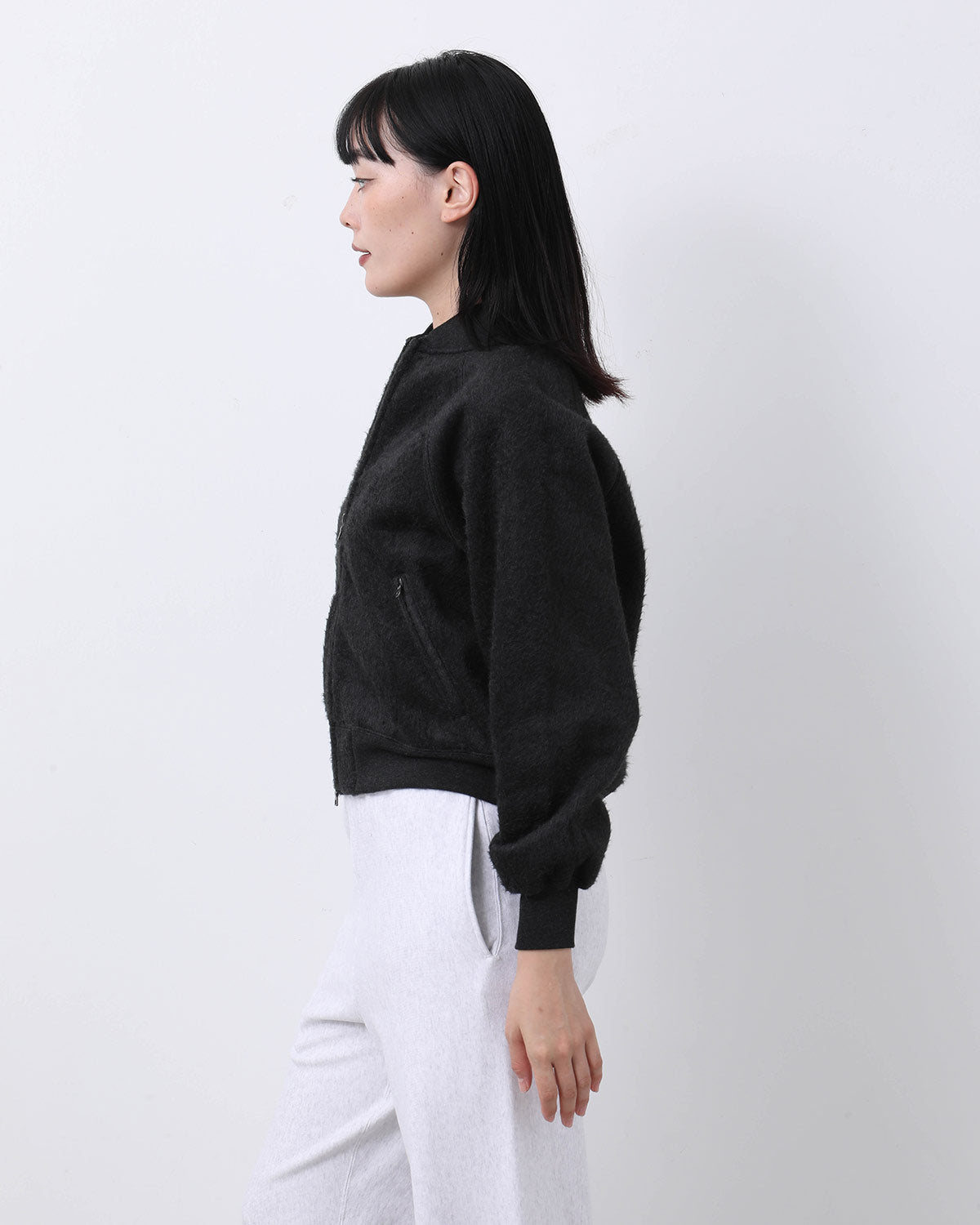 PE/SILK FLEECE BOMBER JACKET (WOMEN'S)