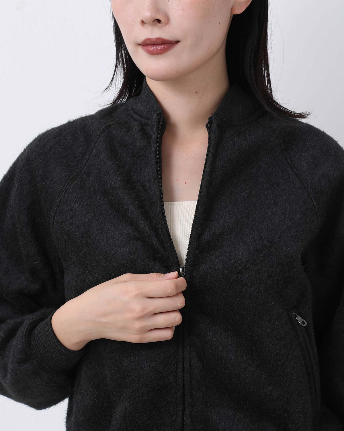 PE/SILK FLEECE BOMBER JACKET (WOMEN'S)