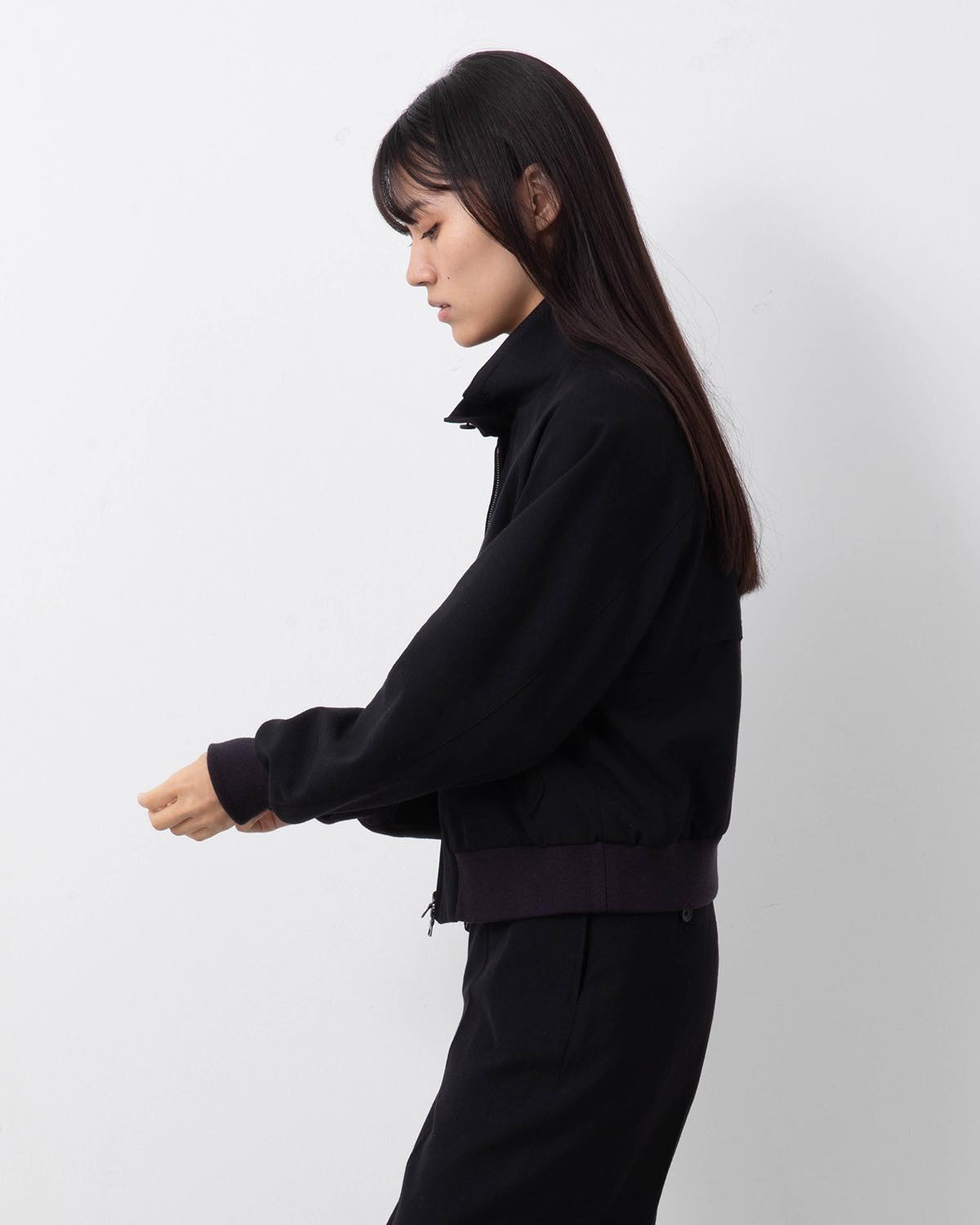 WOOL GABARDINE HARRINGTON JACKET (WOMEN'S)