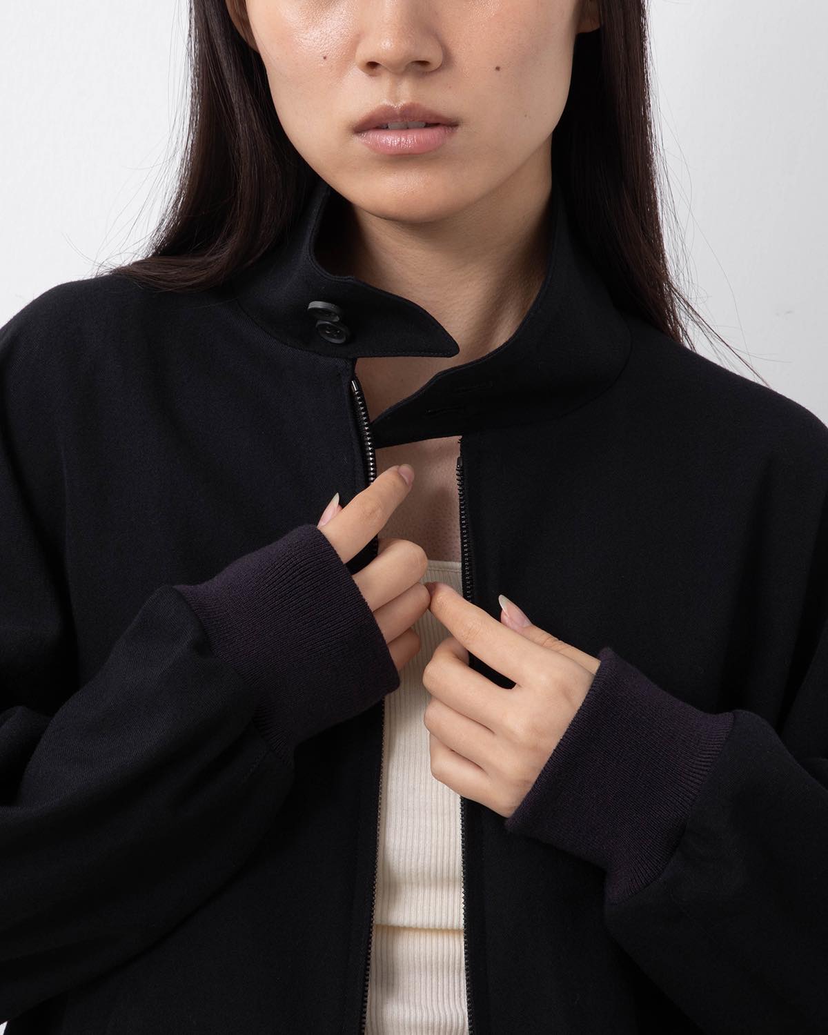 WOOL GABARDINE HARRINGTON JACKET (WOMEN'S)