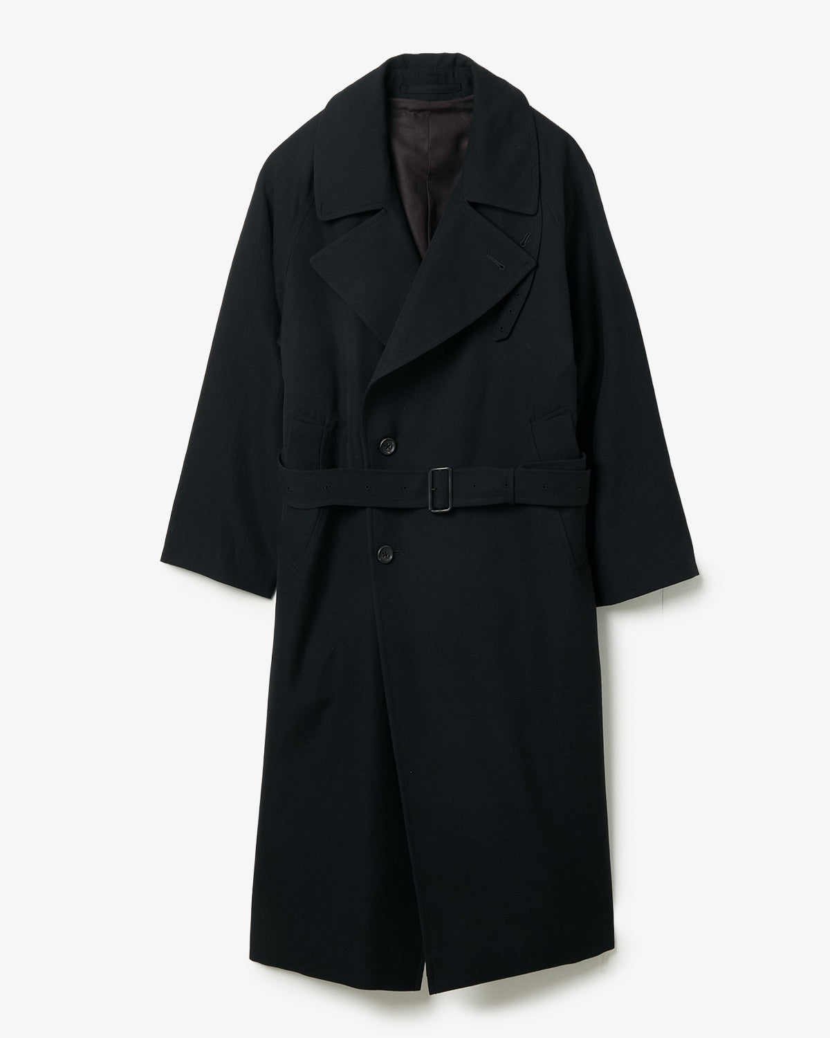 WOOL GABARDINE TRENCH COAT