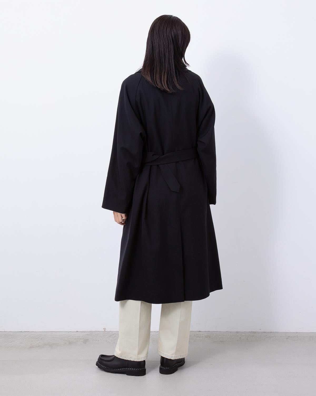 WOOL GABARDINE TRENCH COAT