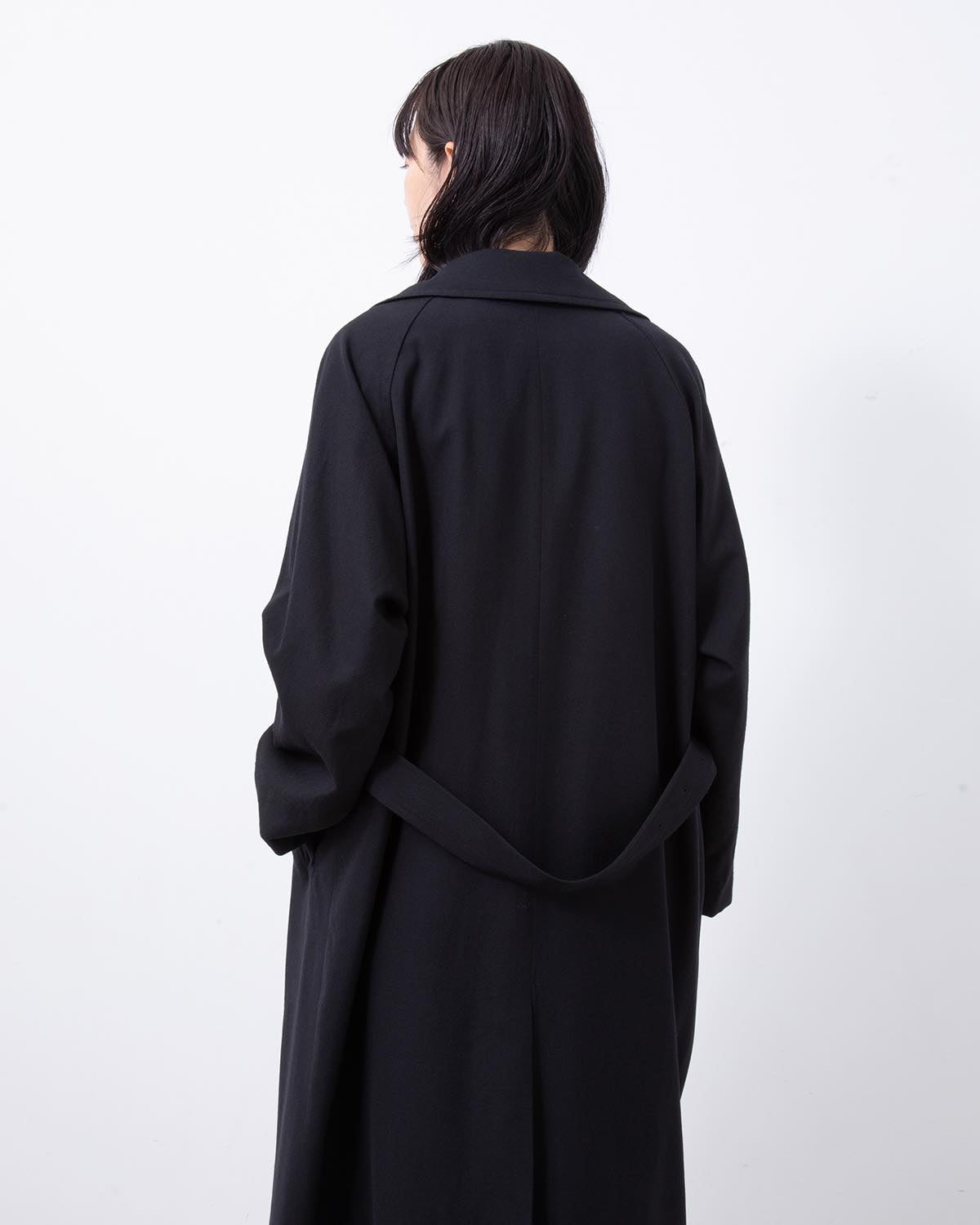 WOOL GABARDINE TRENCH COAT