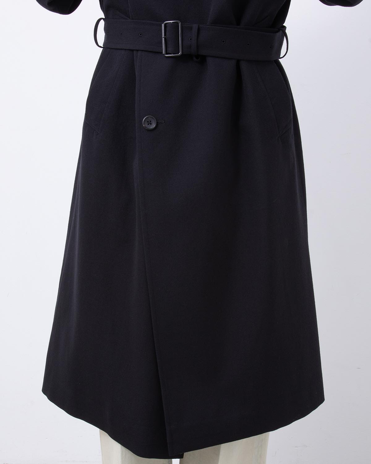 WOOL GABARDINE TRENCH COAT