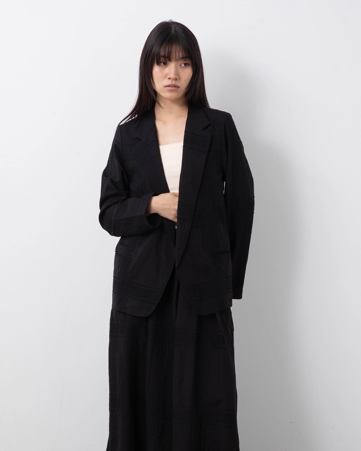 SHADOW PLAID CARDIGAN JACKET