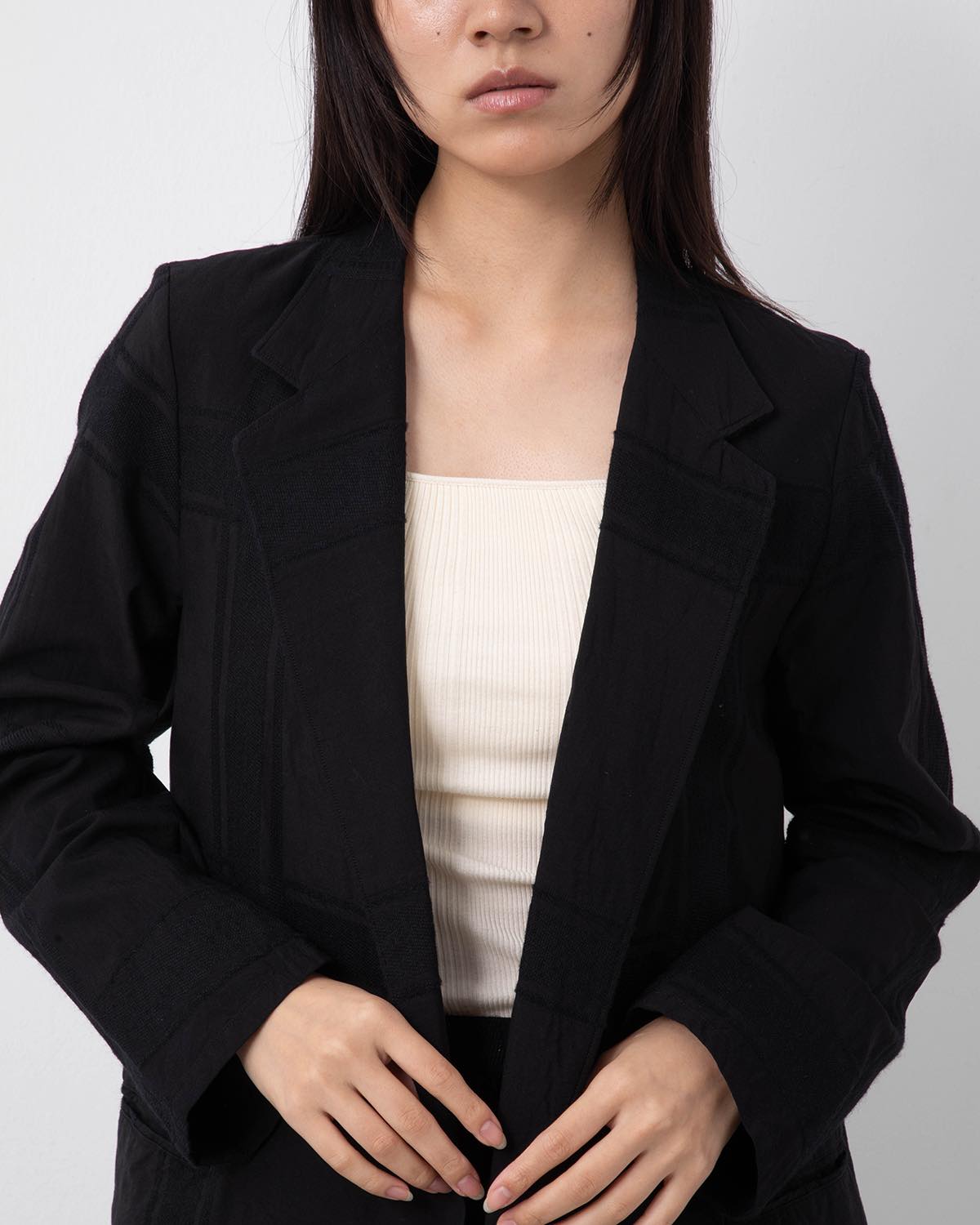 SHADOW PLAID CARDIGAN JACKET